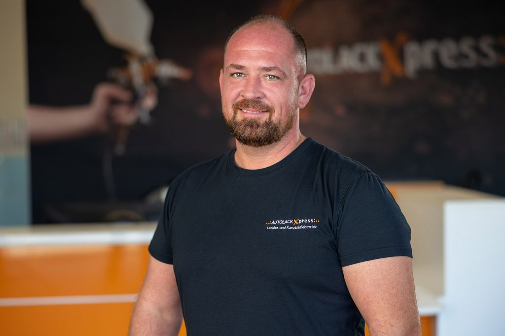 Mitarbeiter Patrick Hackethal – Inhaber, gelernter Fahrzeuglackierer, Ansprechpartner für Privat- und Versicherungsfälle, AutolackXpress Bad Sooden-Allendorf